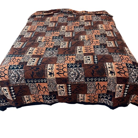 Kiipohaku Petroglyphs Coverlet And Sham Set Hawaiian Tiki - Picture 8 of 10